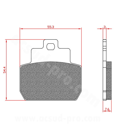 PLAQUETTE DE FREIN MAXISCOOTER BRENTA ADAPT PIAGGIO X8 MP3 XEVO 125cc 2006-2010  ARRIERE GILERA FUECO 500 2008-2017