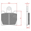 PLAQUETTE DE FREIN MAXISCOOTER BRENTA ADAPT SUZUKI 250 BURGMAN 1996-2006 BURGMAN 400 1999-2006  SYM 125-250-300CC GTS  JOYMAX