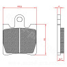 PLAQUETTE DE FREIN MAXISCOOTER BRENTA ADAPT SUZUKI 250 BURGMAN 1996-2006 BURGMAN 400 1999-2006  SYM 125-250-300CC GTS  JOYMAX