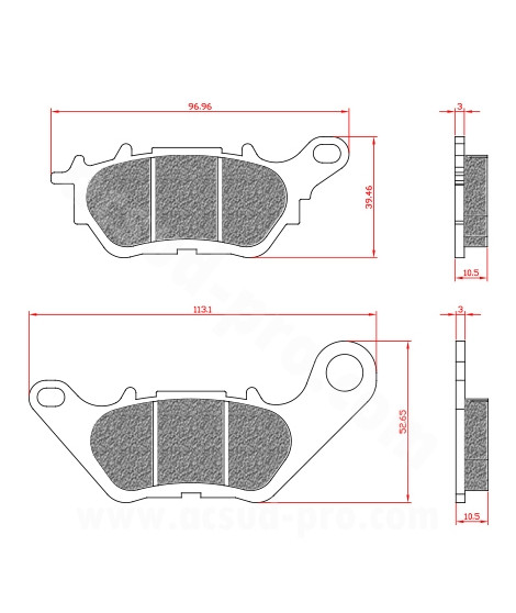 PLAQUETTE DE FREIN MAXISCOOTER BRENTA ADAPT YAMAHA 125 XMAX 2018 300 XMAX 2017 AR 320 MT-03 2016 AV 320 YZF-R3 2015 YBR 125CC