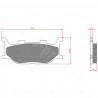 PLAQUETTE DE FREIN MAXISCOOTER BRENTA ADAPT YAMAHA 250 MAJESTY 2000 AV 400 MAJESTY 2008 AV 500 T-MAX AV MBK 250 SKYLINER