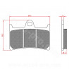 PLAQUETTE DE FREIN MAXISCOOTER BRENTA ADAPT YAMAHA TMAX 500 2008-2011 AV 530 TMAX 2012 AV 560 T-MAX 2020