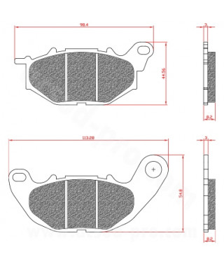 PLAQUETTE DE FREIN MAXISCOOTER BRENTA ADAPT YAMAHA XMAX 125 250 300CC E4 2018 MBK EVOLIS 2 125-300 E4 2018 AVANT