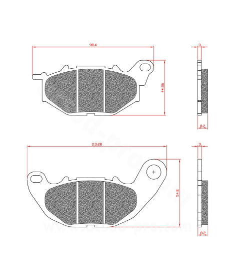 PLAQUETTE DE FREIN MAXISCOOTER BRENTA ADAPT YAMAHA XMAX 125 250 300CC E4 2018 MBK EVOLIS 2 125-300 E4 2018 AVANT
