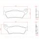 PLAQUETTE DE FREIN MOTO BRENTA ADAPT BMW 850 R GS 1996-2007 AR  1000 S XR 2015 AR 1100 R 1999 AR 1150 R RT 2001-2006 AR 1300 R S