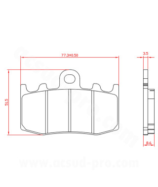 PLAQUETTE DE FREIN MOTO BRENTA ADAPT BMW 850 R RT 1100 R S 1150 R GS 1150 R RT 1200 R GS 1200 K GT 1200 K RS 1200 K GS 1200 R RT