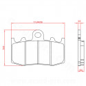 PLAQUETTE DE FREIN MOTO BRENTA ADAPT BMW 850 R RT 1100 R S 1150 R GS 1150 R RT 1200 R GS 1200 K GT 1200 K RS 1200 K GS 1200 R RT
