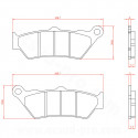 PLAQUETTE DE FREIN MOTO BRENTA ADAPT BMW R 850 R R 850 RT R 1100 GS R 1100 S R 1150 GS R 1150 R R 1200 GS R 1200 R R 1200 RS AR