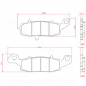 PLAQUETTE DE FREIN MOTO BRENTA ADAPT KAWASAKI 650 ER-6N 2006 650 VERSYS 2007 1100 ZEPHIR 1997 VN 1500 AV SUZUKI GSX 600 F 650