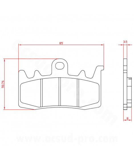 PLAQUETTE DE FREIN MOTO BRENTA ADAPT KYMCO 550 AK 2017-2020 AV BMW 800 F R 2015-2018 AV  1200 GS RT  NINE -T BMW