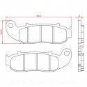 PLAQUETTE DE FREIN MOTO BRENTA FANTIC 50-125-250CC CABALLERO PERFORMANCE COMPETITION VENT MOTO 50CC  BAJA