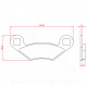 PLAQUETTE DE FREIN QUAD BRENTA ADAPT POLARIS SPORTSMAN 500 HO 570 RANGER RZR EFI SPORTSMAN 800 RANGER 800 RZR EFI