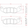 PLAQUETTE DE FREIN SCOOTER MOTO  BRENTA ADAPT SCOOTER ELECTRIQUE NIU N-SPORT RIEJU RS2 HONDA CBF 125CC AV