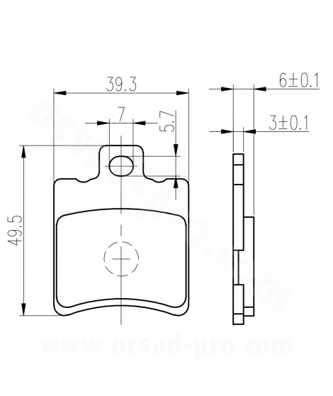 PLAQUETTE DE FREIN SCOOTER TNT ADAPT MBK 50 BOOSTER AV NITRO AV APRILIA 50 SR AV MALAGUTI 50 F12 AV PEUGEOT 50 BUXY AV PIAGGIO50