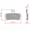 PLAQUETTE DE FREIN VELO BRENTA E-BIKESEMI METAL COMPATIBLE AVID XO TRAIL ELIXIR 9 ET ELIXIR 7 TRAIL SRAM G2 ULTIMATE ET RSC