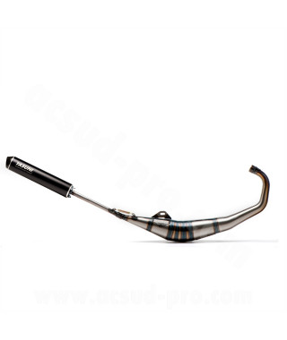 POT D'ECHAPPEMENT YASUNI  PASSAGE BAS R1 SILENCIEUX MAX  ALU NOIR ADAPT APRILIA RS50 RIEJU RS2 MATRIX YAMAHA  TZR50  MBK XPOWER