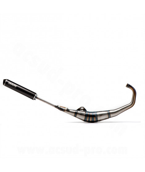 POT D'ECHAPPEMENT YASUNI  PASSAGE BAS R1 SILENCIEUX MAX  ALU NOIR ADAPT APRILIA RS50 RIEJU RS2 MATRIX YAMAHA  TZR50  MBK XPOWER
