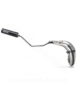 POT D'ECHAPPEMENT YASUNI PASSAGE HAUT DROIT - CROSS ML 2T NOIR POUR RIEJU MRT MRT PRO MRT PRO MRT REPLICA MRT SM MRT SM PRO