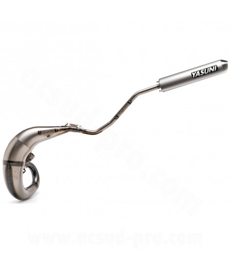 POT D'ECHAPPEMENT YASUNI PASSAGE HAUT GAUCHE - CROSS ML 2T ALU POUR APRILIA RX SX50 (DERBI) DERBI DRD RACING SENDA SUPERMOTARD