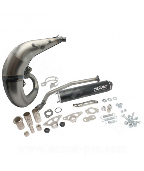 POT D'ECHAPPEMENT YASUNI PASSAGE HAUT GAUCHE - CROSS ML 2T NOIR POUR APRILIA RX SX50 (DERBI) DERBI DRD RACING SENDA