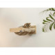 Hamac mural pour chats - KERBL - TIMBER - 38 x 33,5 x 16 cm - Bois massif - Tissu peluche