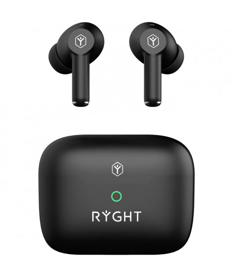 Ecouteurs sans fil - Bluetooth 5.3 - RYGHT - Jumo ANC - Noir