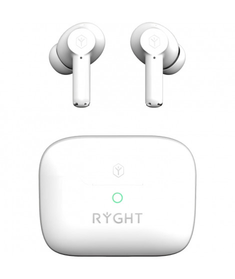 Ecouteurs sans fil - Bluetooth 5.3 - RYGHT - Jumo ANC - Blanc