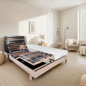 Ensemble relaxation matelas + sommiers électriques 2x80x200cm - Mousse - Ferme - EQUINOXE Fabrication française