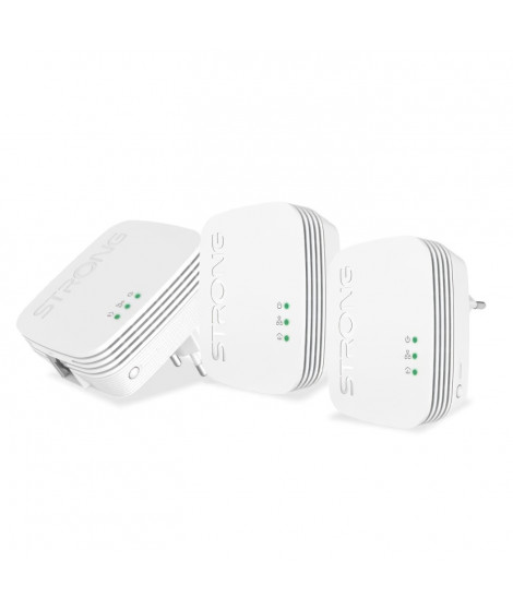 Kit CPL - STRONG - Powerline Wi-Fi 600 Duo - Module Wi-Fi, Point d'Acces 300 MB