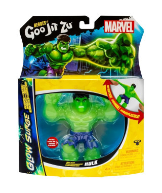 Hulk Glow Surge 11cm - HERoeS OF GOO JIT ZU - MARVEL - Figurine lumineuse et extensible