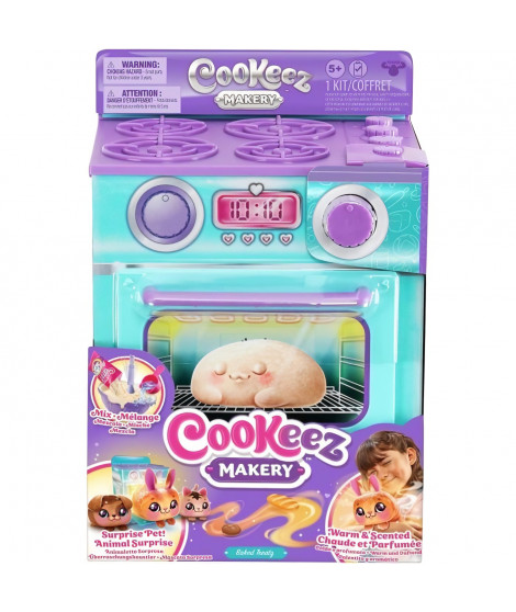 Fabrique a Pâtisserie Bleue - MOOSE TOYS - COOKEEZ MAKERY - Four interactif, peluche parfumée et accessoires