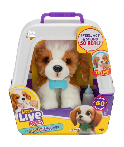 Mon Chiot Beagle - MOOSE TOYS - REALLY REAL - LITTLE LIVE PETS - Chiot interactif avec sons et réactions