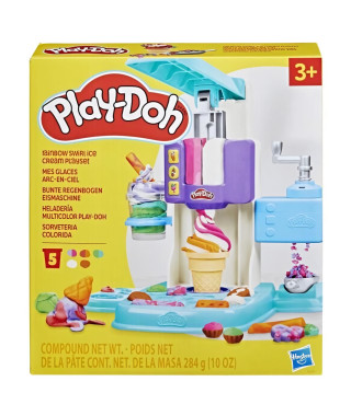 Play-Doh coffret Mes glaces arc-en-ciel avec pâte a modeler