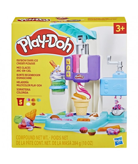 Play-Doh coffret Mes glaces arc-en-ciel avec pâte a modeler