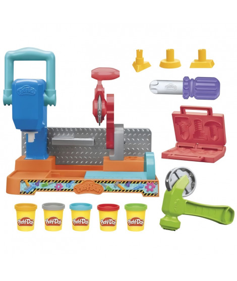 Play-Doh, coffret Mon petit bricoleur avec pâte a modeler