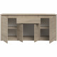 Ensemble Table basse avec coffre, Meuble Tv et Buffet - BETTY - Panneau de particules - Décor Chene - PARISOT