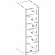 Colonne - MODENA - 60 cm - 2 portes - Chene artisan et noir mat - CUISINIER