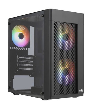Boîtier PC - AEROCOOL - Hexform G v2 (Noir) - Mini tour - Format Micro-ATX - Sans alimentation