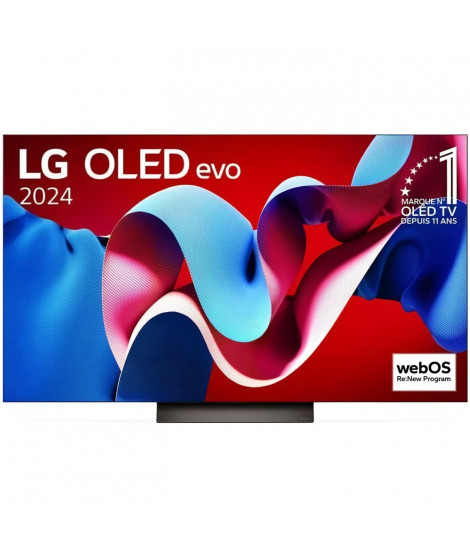 TV OLED - LG - 55C4 - 55 (139 cm) - 4K UHD 3840x2160 - Processeur a9 AI 4K Gen7 - 120 Hz - Dolby Vision - Smart TV - 4xHDMI -…