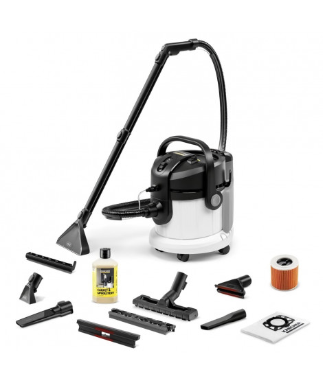 New - Aspirateur Injecteur Extracteur Eau et Poussieres Karcher SE 4 plus + kit accessoires - Cuve Polypropylene 18L - 1000W