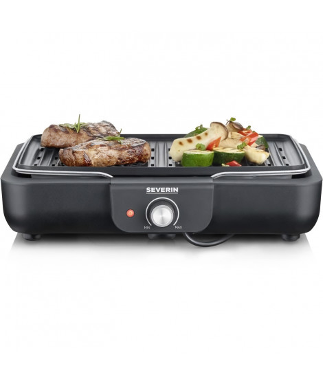 Barbecue électrique de table - SEVERIN - PG8556 - Plancha gril avec plaque anti-adhésive nervurée