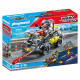 PLAYMOBIL - Quad transformable de bandit - Les policiers - City Action - Unité d'élite