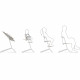 CYBEX - Chaise Haute Evolutive et Réglable Lemo 2  - Sand White