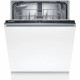 Lave-vaisselle tout intégrable - BOSCH SER2 - SMV2HTX02E - 13 couverts - EcoSilence Drive - 60 cm - 46 db - 5 programmes - Blanc