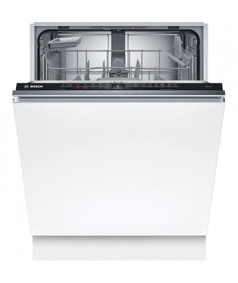 Lave-vaisselle tout intégrable - BOSCH SER2 - SMV2HTX02E - 13 couverts - EcoSilence Drive - 60 cm - 46 db - 5 programmes - Blanc