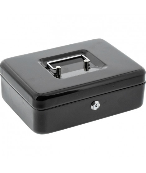 Caissette a monnaie - BURG WACHTER - Money 5025 Black - Ouverture a clé, acier noir