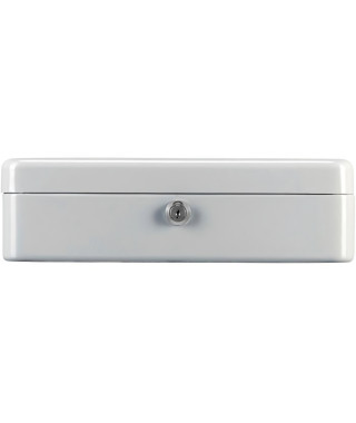 Caissette a monnaie - BURG WACHTER - Money 5030 Light Grey - Ouverture a clé, acier gris clair