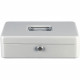 Caissette a monnaie - BURG WACHTER - Money 5030 Light Grey - Ouverture a clé, acier gris clair