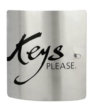 Armoire a clé - BURG WACHTER - 6205/10 Ni KEYS PLEASE - Inox, 10 crochets, fermeture aimant réglable