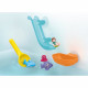 PLAYMOBIL Junior 71689 Toboggan aquatique et animaux marins Comprend un personnage, des animaux et des accessoires - Des 18 mois